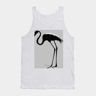 Flamingo Shadow Silhouette Anime Style Collection No. 136 Tank Top